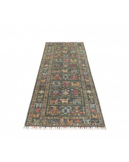 Tappeto Rubin Pakistan bianco azzurro 72x216