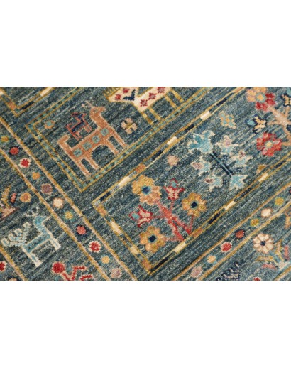 Tappeto Rubin Pakistan bianco azzurro 72x216