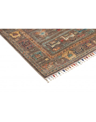 Tappeto Rubin Pakistan bianco azzurro 75x245