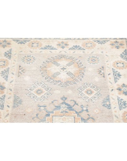Tappeto Kazak Afghanistan bianco grigio 79x191