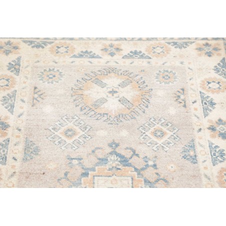Tappeto Kazak Afghanistan bianco grigio 79x191