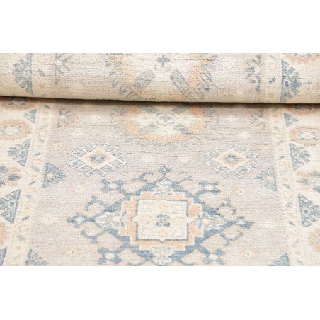 Tappeto Kazak Afghanistan bianco grigio 79x191
