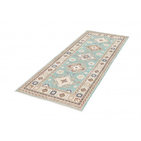 Tappeto Kazak Afghanistan beige azzurro 79x201