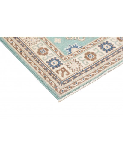 Tappeto Kazak Afghanistan beige azzurro 79x201