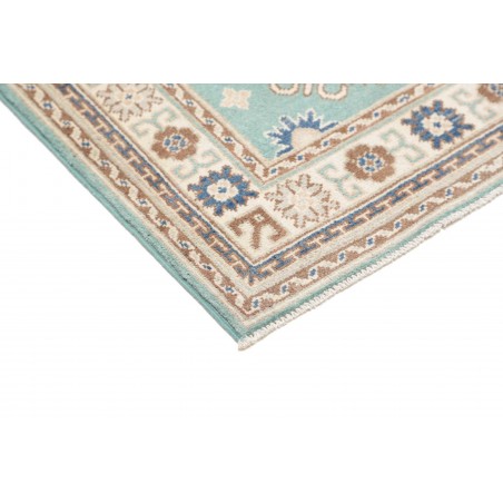 Tappeto Kazak Afghanistan beige azzurro 79x201