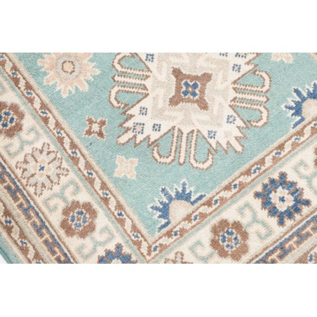 Tappeto Kazak Afghanistan beige azzurro 79x201