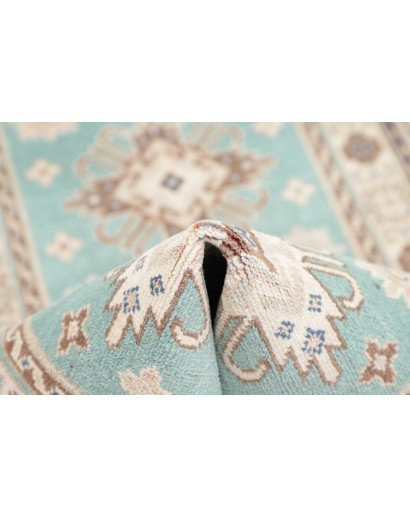 Tappeto Kazak Afghanistan beige azzurro 79x201