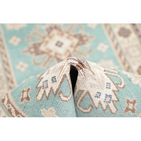 Tappeto Kazak Afghanistan beige azzurro 79x201