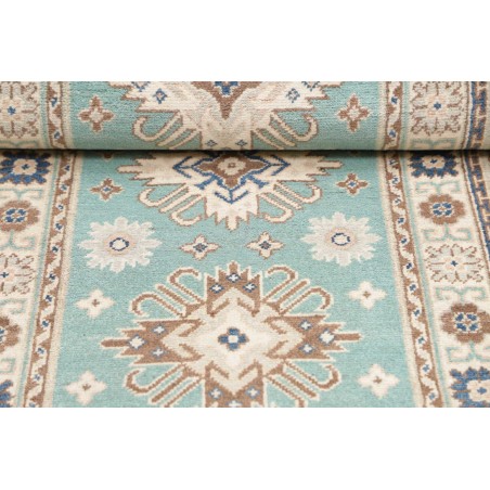 Tappeto Kazak Afghanistan beige azzurro 79x201