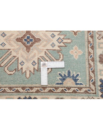 Tappeto Kazak Afghanistan beige azzurro 79x201