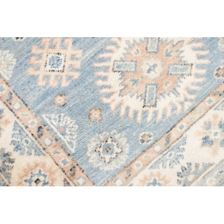Tappeto Kazak Afghanistan beige azzurro 84x185