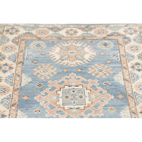 Tappeto Kazak Afghanistan beige azzurro 84x185