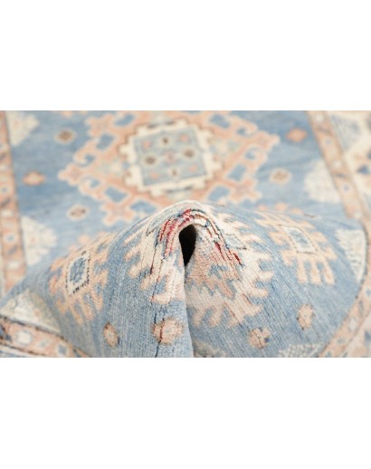 Tappeto Kazak Afghanistan beige azzurro 84x185