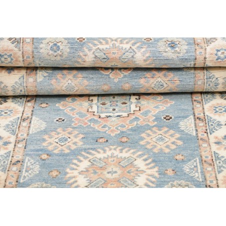 Tappeto Kazak Afghanistan beige azzurro 84x185