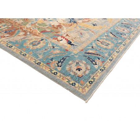 Tappeto Shahi Fine Pakistan beige azzurro 300x425