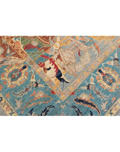 Tappeto Shahi Fine Pakistan beige azzurro 300x425