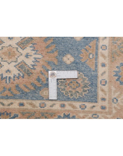 Tappeto Kazak Afghanistan bianco azzurro 85x200