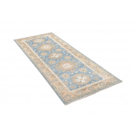 Tappeto Kazak Afghanistan bianco azzurro 79x191
