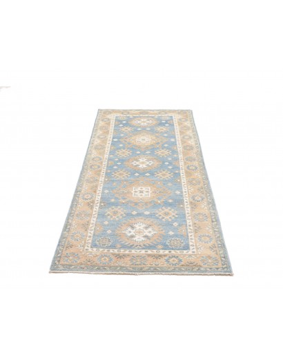 Tappeto Kazak Afghanistan bianco azzurro 79x191