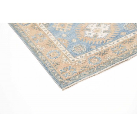 Tappeto Kazak Afghanistan bianco azzurro 79x191
