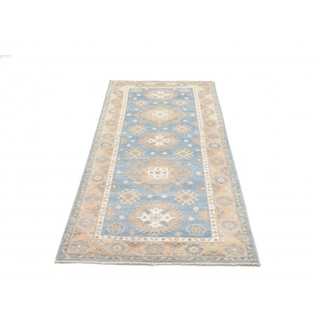 Tappeto Kazak Afghanistan bianco azzurro 83x200