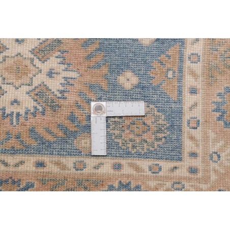 Tappeto Kazak Afghanistan bianco azzurro 83x200