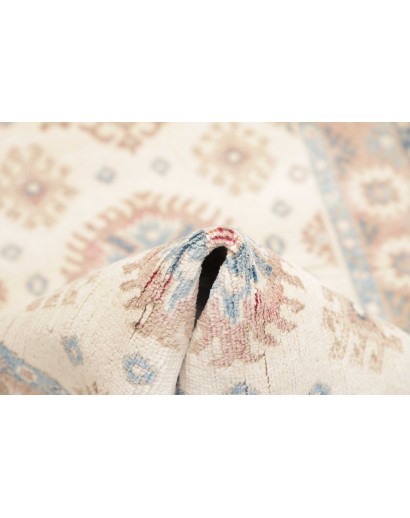 Tappeto Kazak Afghanistan bianco 82x196