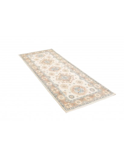 Tappeto Kazak Afghanistan bianco 77x196