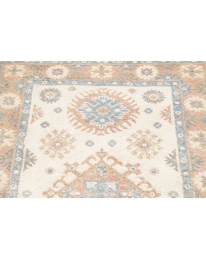 Tappeto Kazak Afghanistan bianco 77x196
