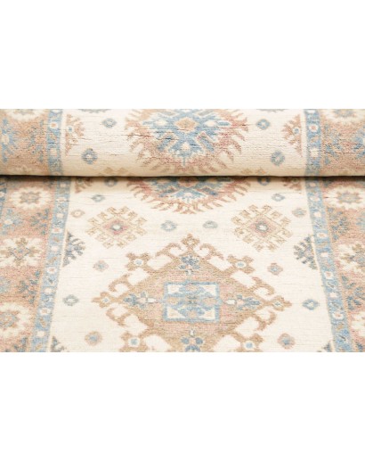 Tappeto Kazak Afghanistan bianco 77x196