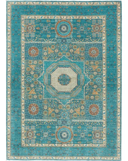 Tappeto Mamlouk Pakistan grigio azzurro 169x240