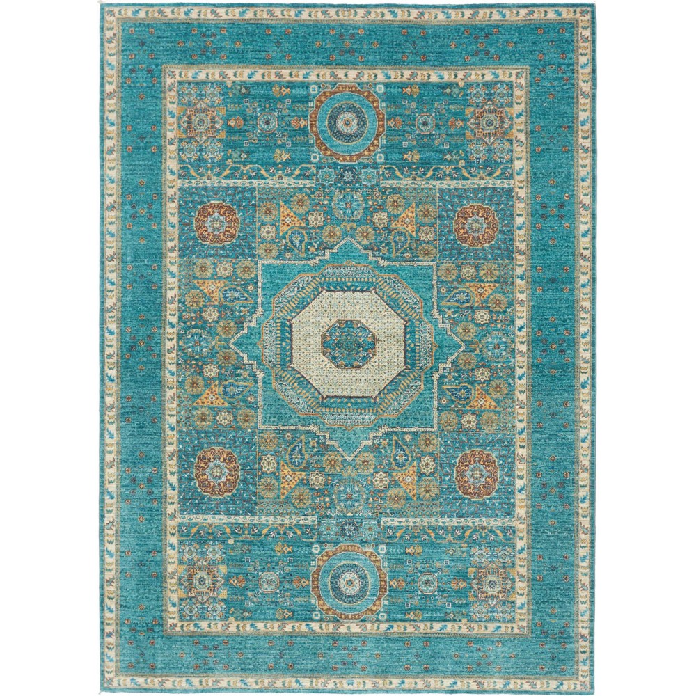 Tappeto Mamlouk Pakistan grigio azzurro 169x240