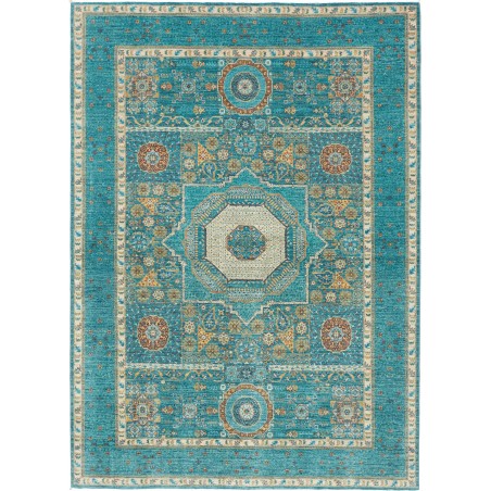 Tappeto Mamlouk Pakistan grigio azzurro 169x240