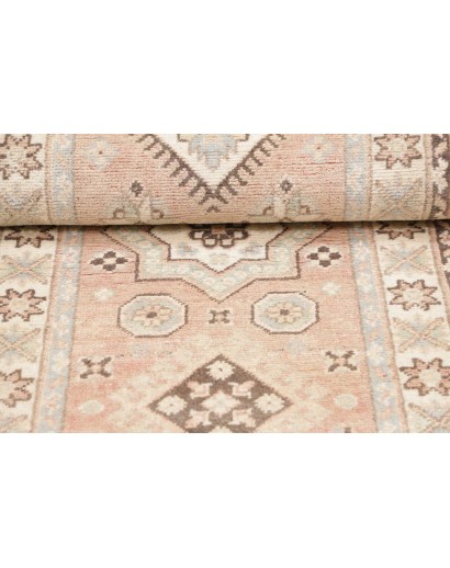 Tappeto Kazak Afghanistan bianco marrone 61x175