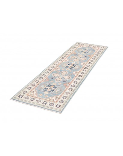 Tappeto Kazak Afghanistan bianco 62x188