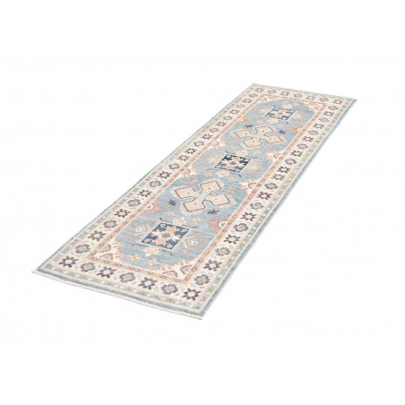 Tappeto Kazak Afghanistan bianco 62x188
