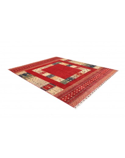 Tappeto Siva Pakistan marrone giallo 244x296