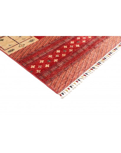 Tappeto Siva Pakistan marrone giallo 244x296