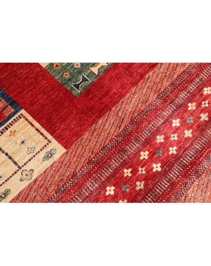 Tappeto Siva Pakistan marrone giallo 244x296
