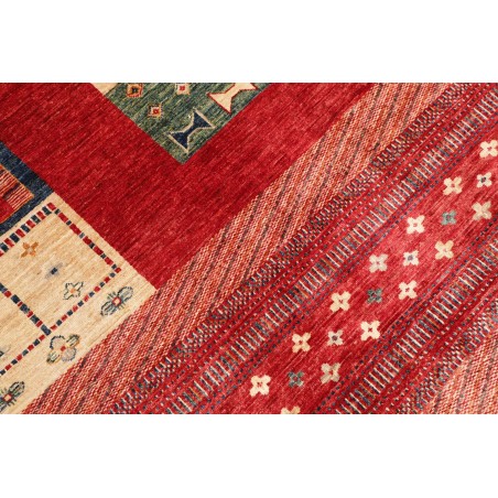 Tappeto Siva Pakistan marrone giallo 244x296
