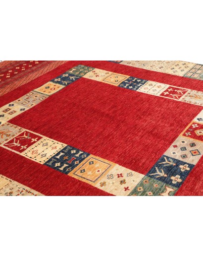 Tappeto Siva Pakistan marrone giallo 244x296