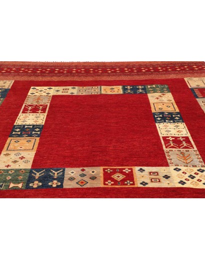 Tappeto Siva Pakistan marrone giallo 244x296