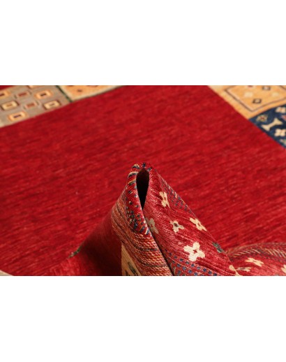 Tappeto Siva Pakistan marrone giallo 244x296