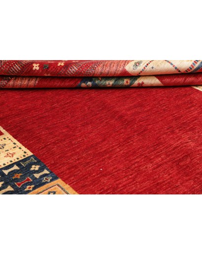 Tappeto Siva Pakistan marrone giallo 244x296