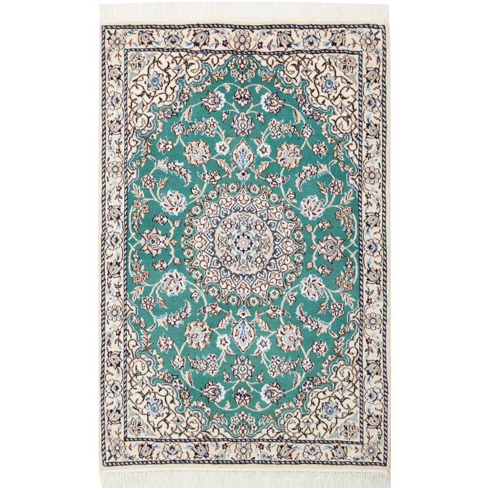 Tappeto Nain 9La Persia grigio verde 80x120 Tappeto Nain 9La Persia grigio verde 80x120