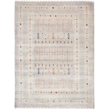 Tappeto Siva Pakistan bianco grigio 271x361