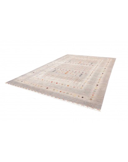 Tappeto Siva Pakistan bianco grigio 271x361