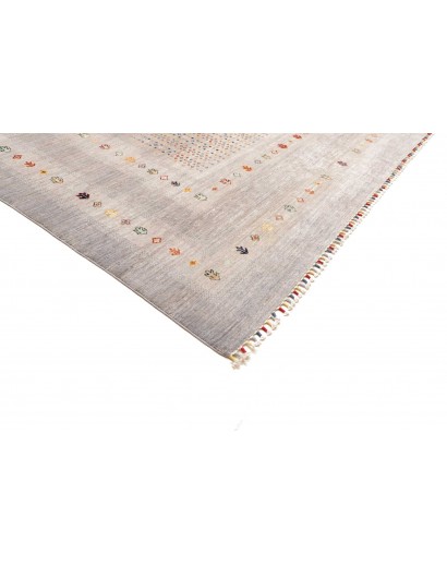 Tappeto Siva Pakistan bianco grigio 271x361