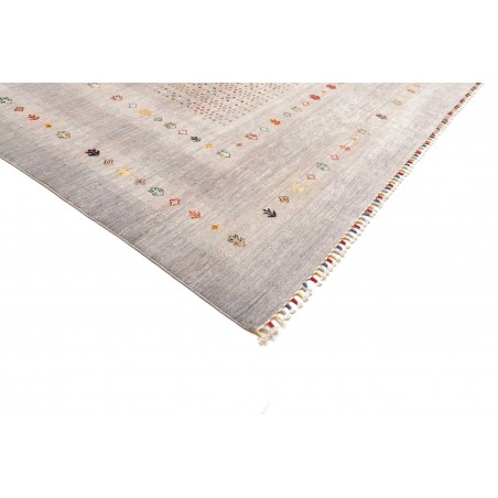 Tappeto Siva Pakistan bianco grigio 271x361