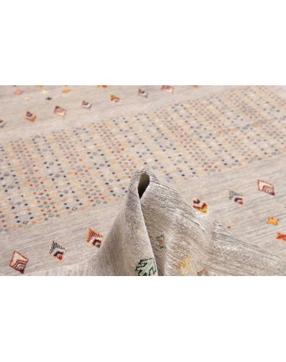 Tappeto Siva Pakistan bianco grigio 271x361